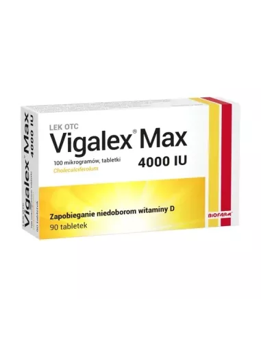 Vigalex Max, 4000 IU, 90 tabletek. Biofarm