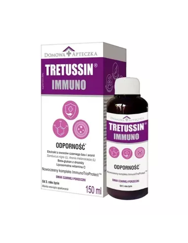 Tretussin Immuno Płyn, 150 ml. Domowa Apteczka