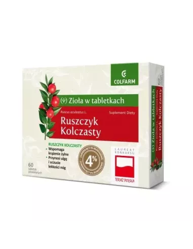 Ruszczyk Kolczasty, 60 tabletek. Colfarm