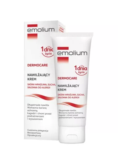 Emolium Dermocare Krem Nawilżający, 75 ml.