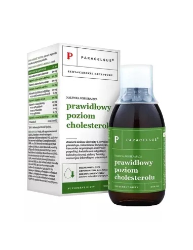 Nalewka Paracelsusa Prawidłowy Poziom Cholesterolu, 200 ml. Aura Herbals