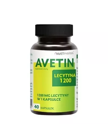 Avetin Lecytyna 1200, 40 kapsułek. AvetPharma