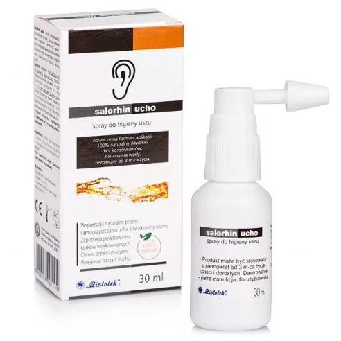 Salorhin SPRAY do Higieny uszu, 30 ml.