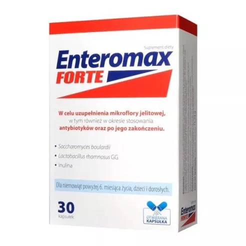 Enteromax FORTE, 30 kapsułek otwieranych. Sensilab