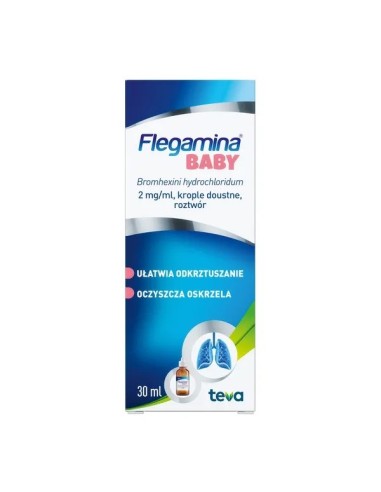 WYPRZEDAZ! data waznosci do 31.01.2025! Flegamina baby Korple, 30 ml. Teva