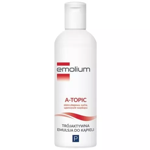 Emolium A-topic - Trójaktywna emulsja do kąpieli, 200 ml.