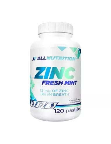 Zinc FRESH Mint, 120 pastylek do ssania z cynkiem. AllNutrition