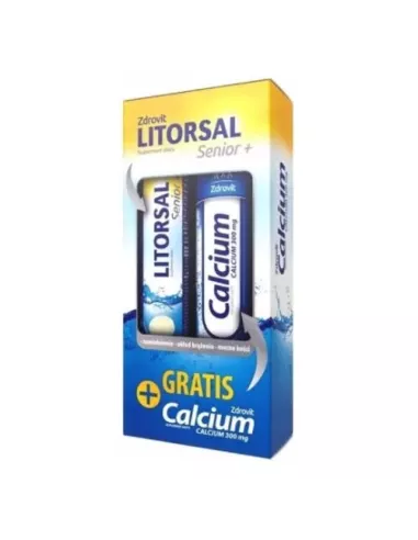 Litorsal Senior + Calcium, 24+20 tabletek musujących. Zdrovit