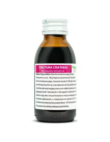 Tinctura Crateagi, 100 ml. Herbapol Kraków Nalewka z Głogu