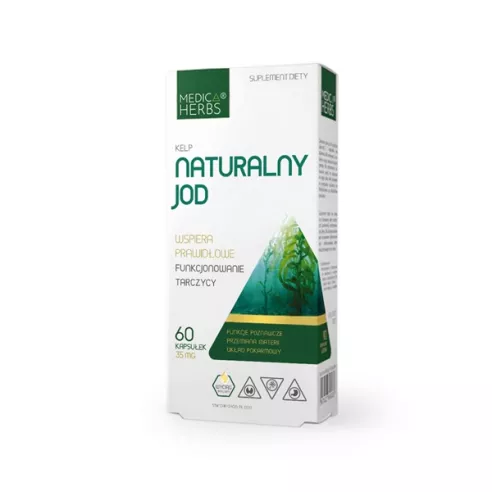 Jod Naturalny Kelp, 60 kapsułek. Medica Herbs