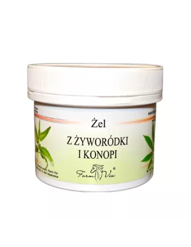 Żel z Żyworódki i Konopii, 150 ml. Farm-Vix