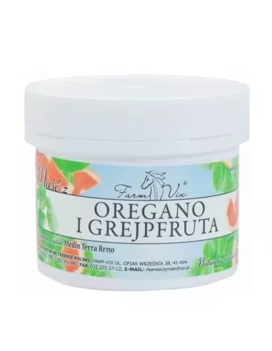 Maść z Oregano i Grejpfruta, 150 ml. Farm-Vix