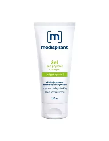 Medispirant, żel pod prysznic + szampon, 180 ml. Aflofarm