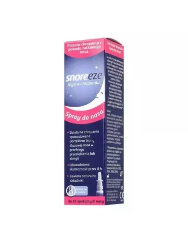 WYPRZEDAZ! data waznosci do 31.10.2024! Snoreeze - Spray do nosa przeciw chrapaniu, 10 ml.