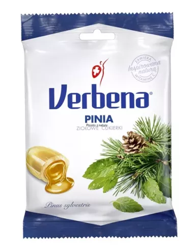 Ziołowe cukierki Pinia, 60 g. Verbena