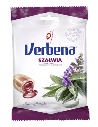 Ziołowe cukierki Szałwia, 60 g. Verbena