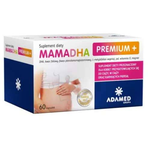 MamaDHA Premium+, 60 kapsułek.