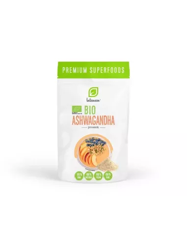 Bio Ashwagandha, proszek 90g. Intenson