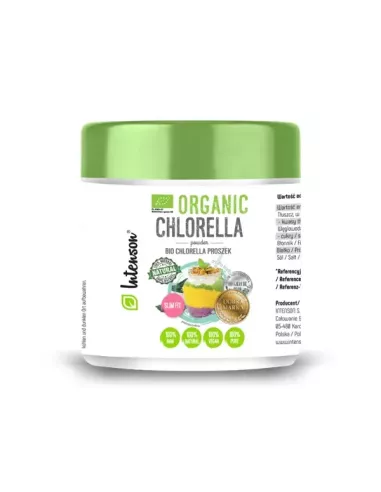 Bio Chlorella 100% w proszku, 100 g. Intenson