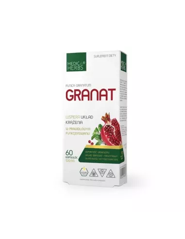 Granat 520 mg. 60 kapsułek. Medica Herbs