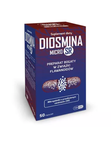 Diosmina MicroSR, 50 kapsułek. ForMed