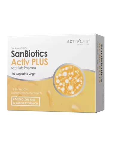 SanBiotics Activ Plus, 30 kapsułek. ActovLab