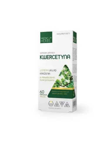 Kwercetyna 440 mg. 60 kapsułek. Medica Herbs.