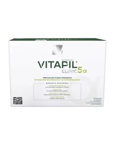 Vitapil Clinic 5α, 60 + 30 kapsułki + saszetki.