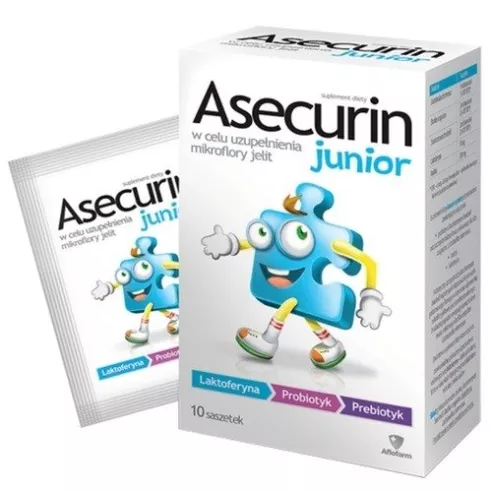 Asecurin Junior, 10 saszetek.