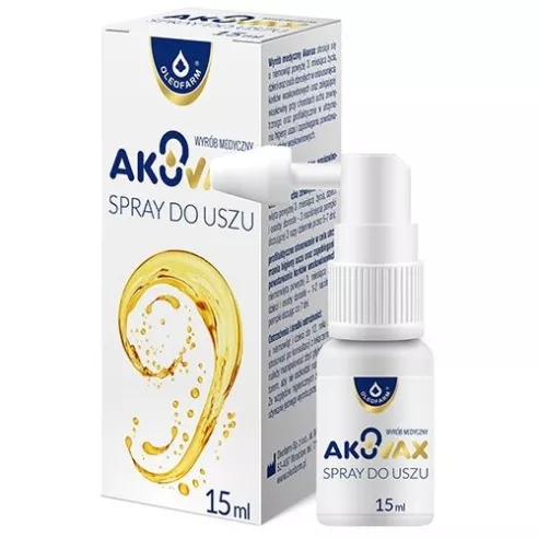 AkuVax SPRAY do uszu, 15 ml. Oleofarm