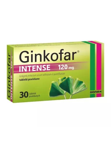 Ginkofar INTENSE 120 mg. 30 tabletek.