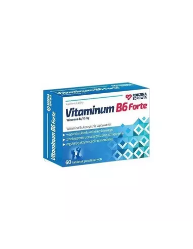 Vitaminum B6 FORTE, 60 tabletek. Rodzina Zdrowia