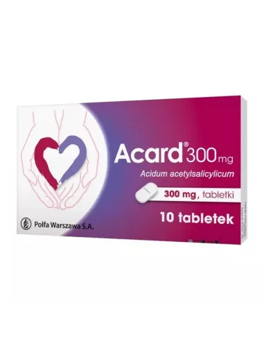 ACARD 300 mg. 10 tabletek. (Polfa Warszawa)