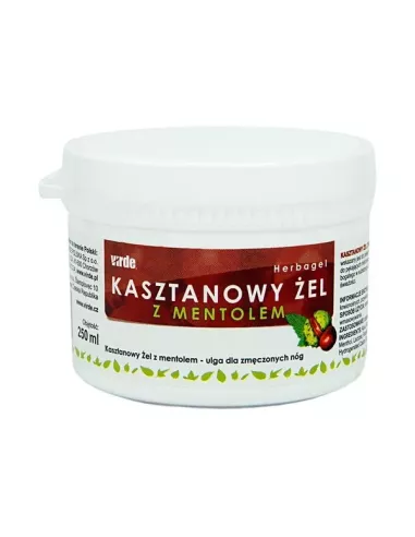 Żel kasztanowy z mentolem, 250 ml. Verde