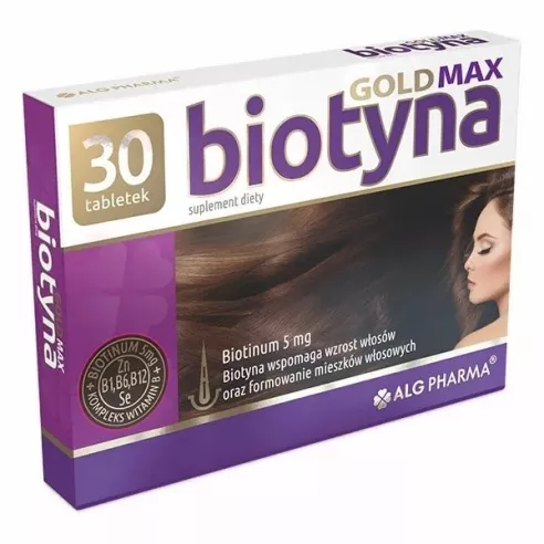 Biotevit/Biotyna Gold MAX 5 mg. zamiennik Biotebal-u, 30 tabletek.