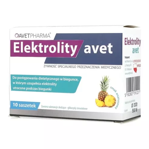 Elektrolity Avet, 10 saszetek. AvetPharma