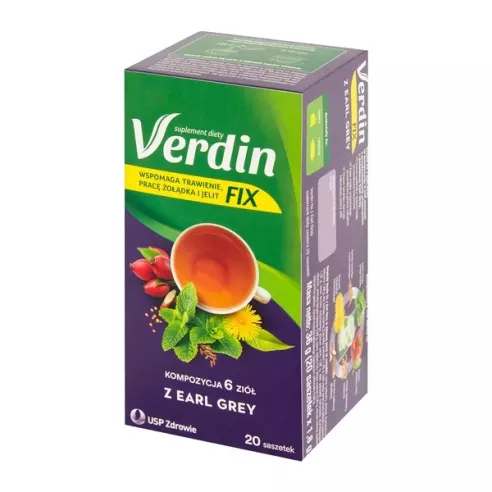 Verdin Fix z Earl Grey 20 saszetek.