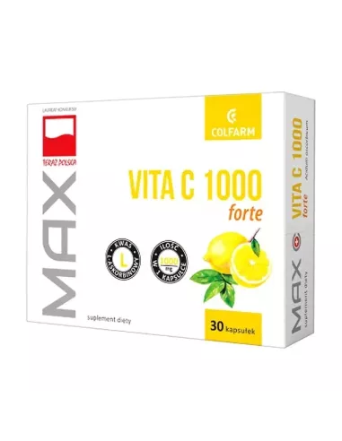 Max Vita C 1000 mg. FORTE, 30 kapsułek. Colfarm