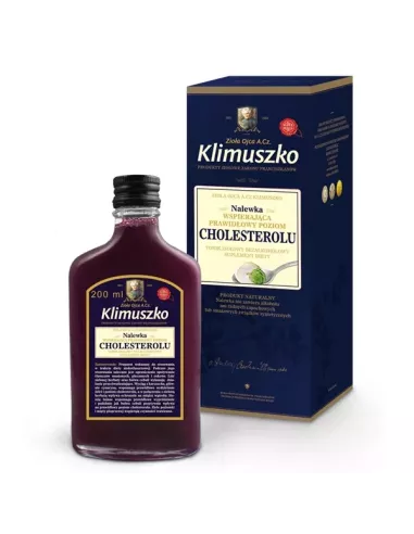 Nalewka wspierająca prawidłowy poziom CHOLESTEROLU, 200 ml. o. Klimuszko