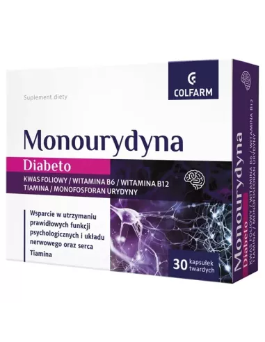 Monourydyna Diabeto, 30 kapsułek. Colfarm