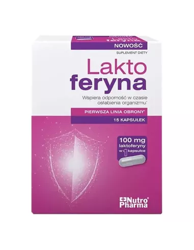 Laktoferyna, 15 kapsułek. NutroPharma